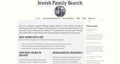 Desktop Screenshot of jewishfamilysearch.com
